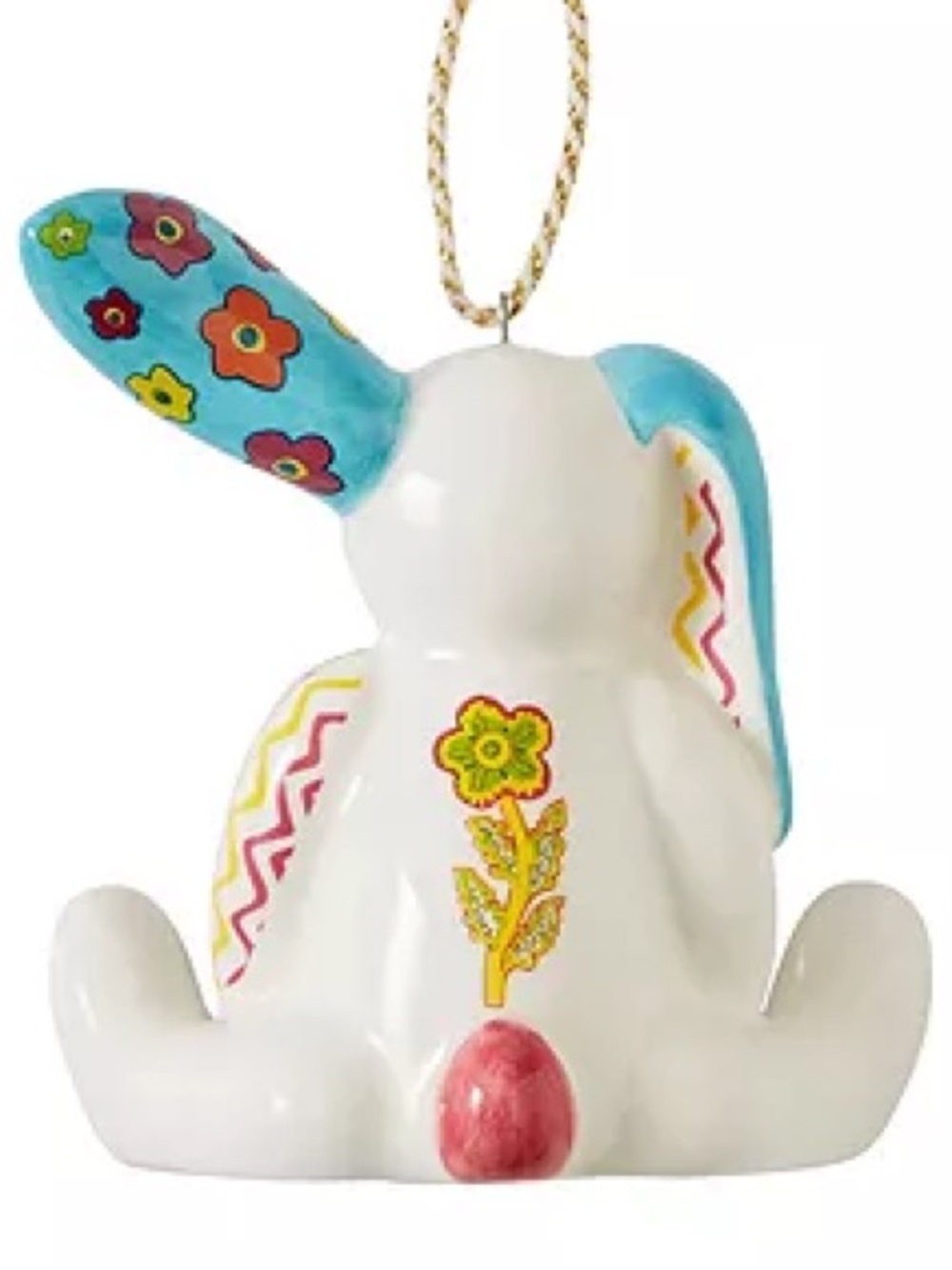 Spode Kit Kemp Minnie Rabbit Patchwork Porcelain Ornament - Picture 6 of 16
